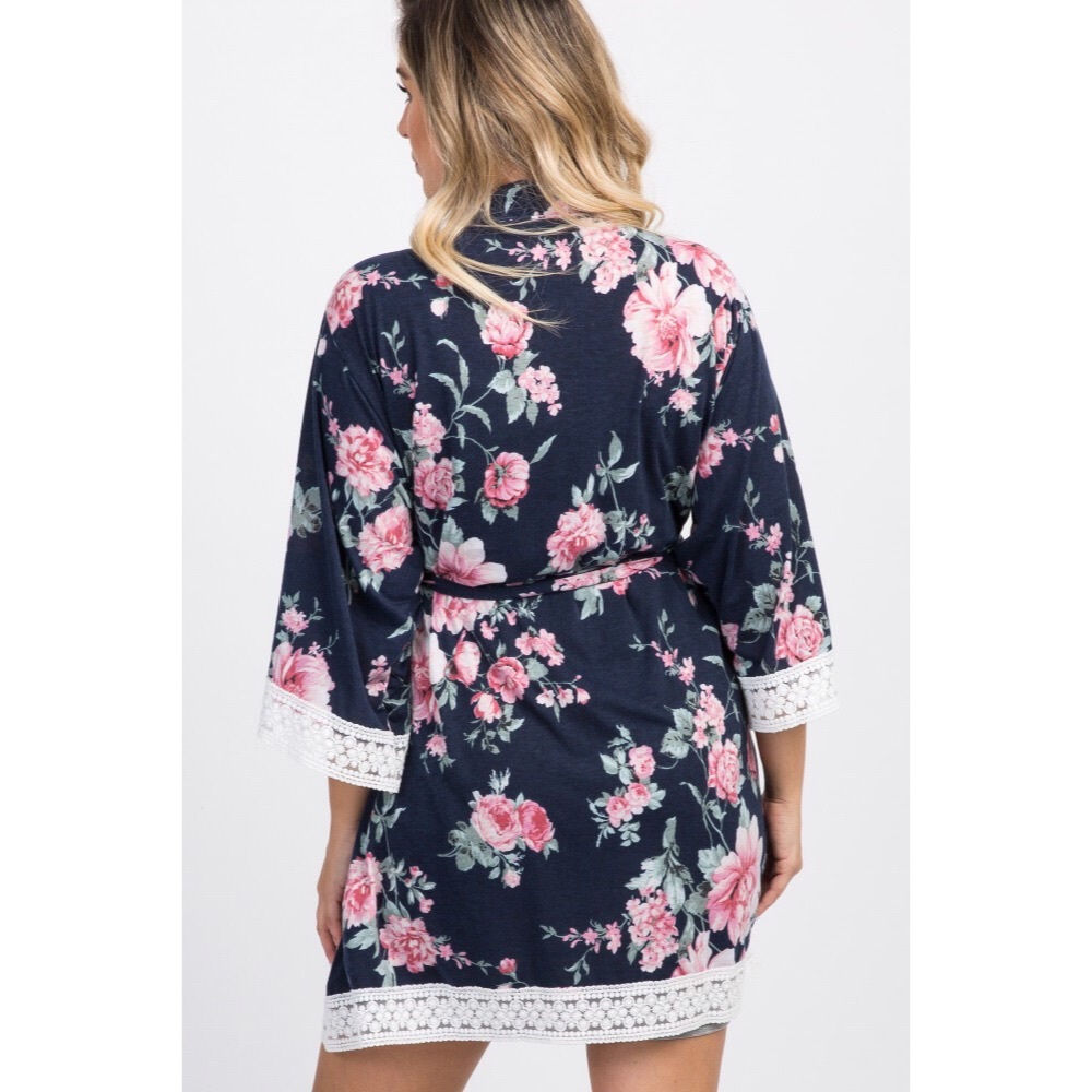 NWT!🌺Gorgeous Pinkblush Maternity Robe🌺 - Picture 4 of 5